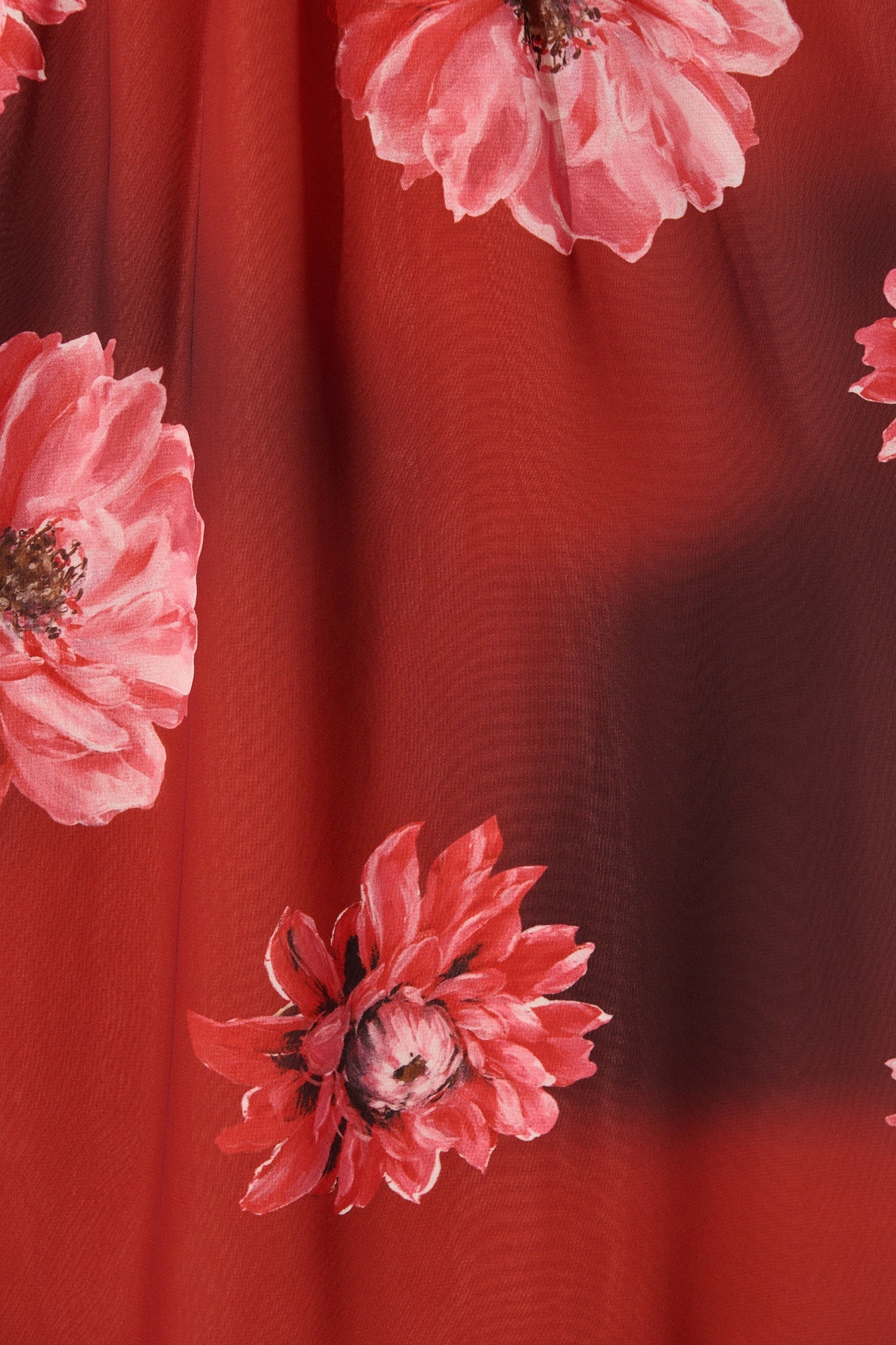 So Devine Midi Dress in Wine and Black Floral