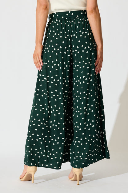 Jewel Mist Pant in Emerald with White Speckle