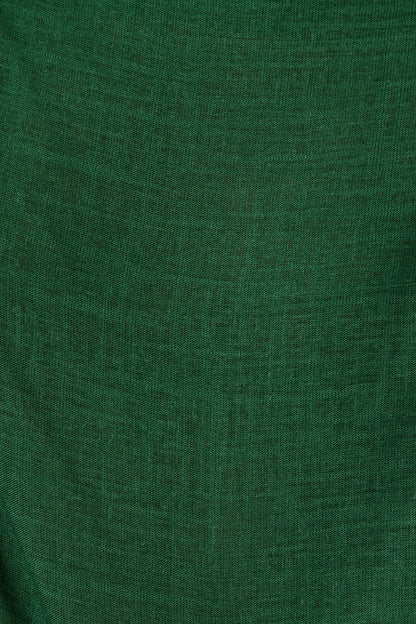 Zita Off Shoulder Top in Emerald Cotton Linen