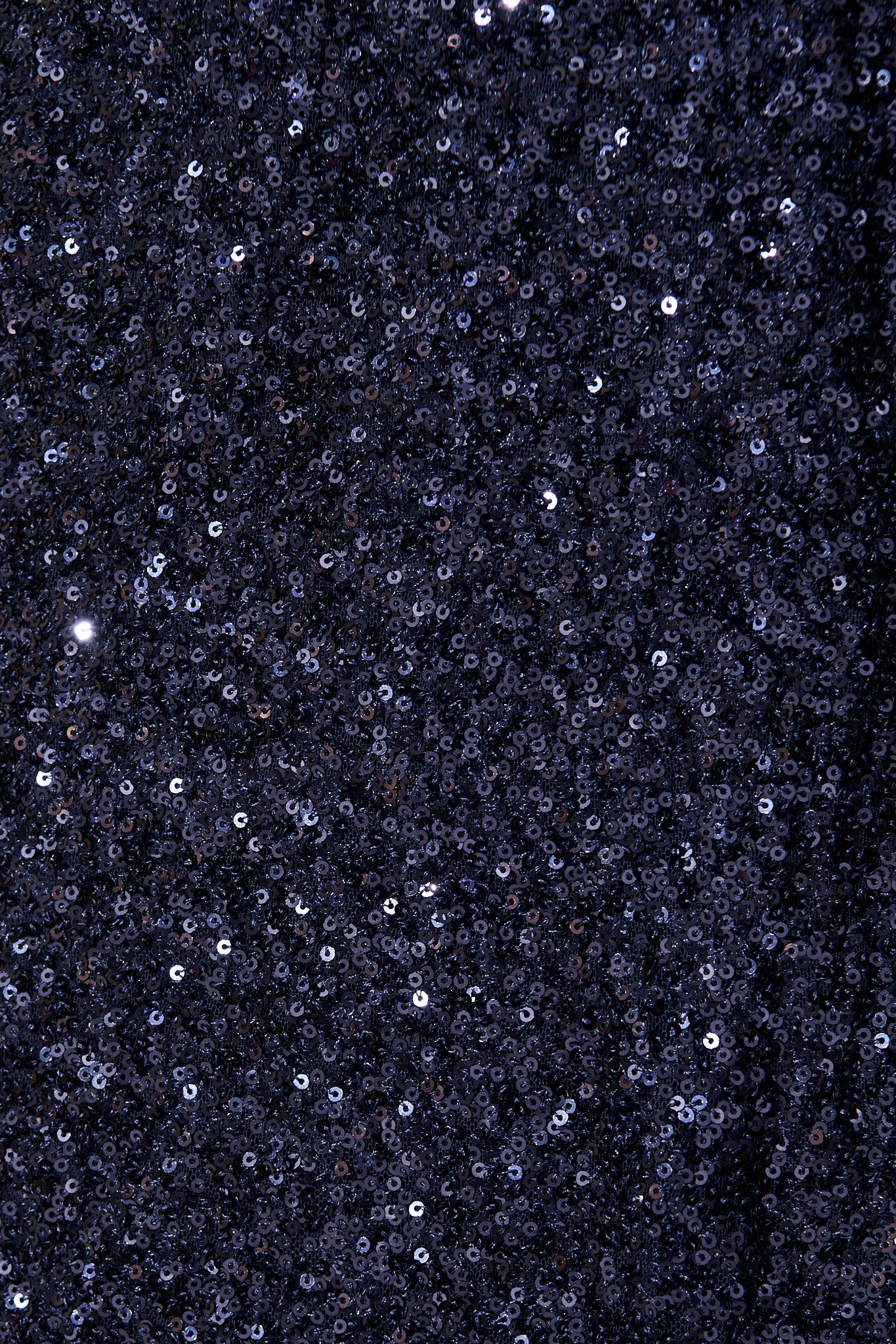 Shayla Off Shoulder Dress in Navy Sequin