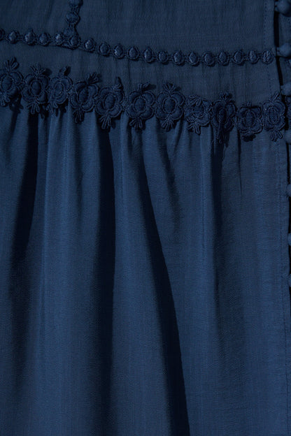 Yasmina Midi Dress in Navy