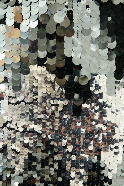 Sequinned Seduction Skirt in Silver Multi Sequin
