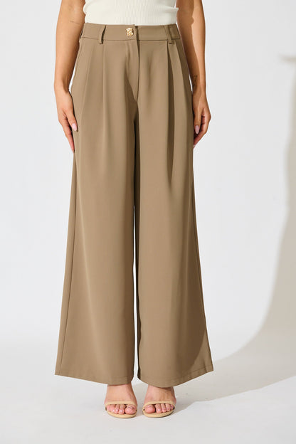 Office Hours Pant in Taupe