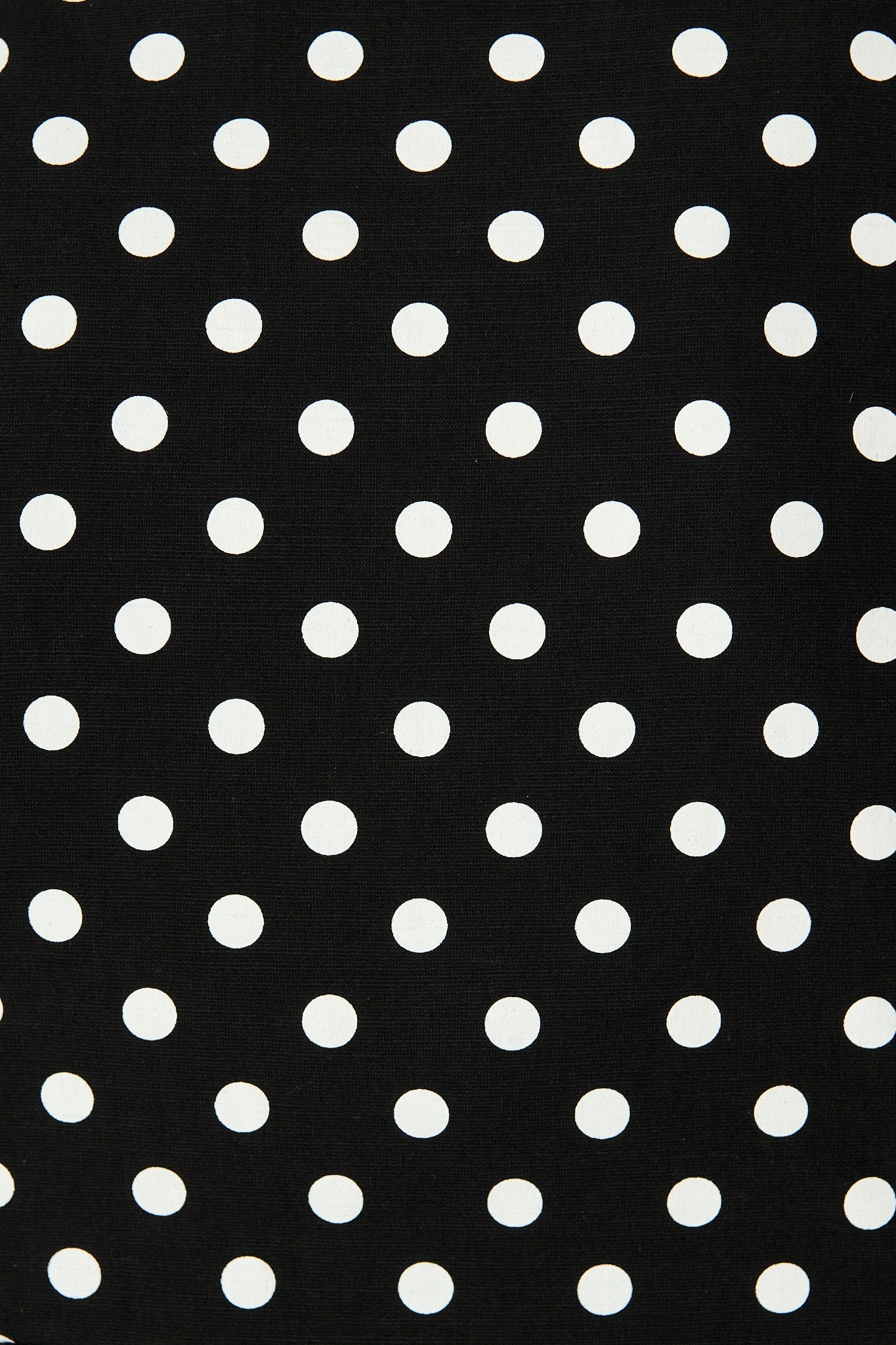 In the Spotlight Tie Front Top in Black with White Polka Dot