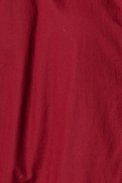 Blaire Smock Dress In Wine Cotton