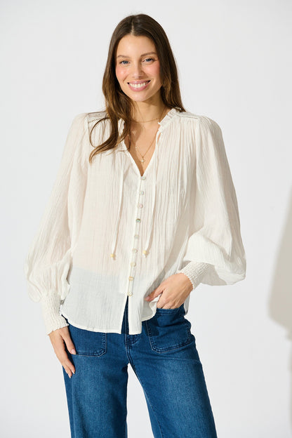 Solara Top in White