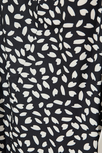 Page Pants in Black and White Leaf