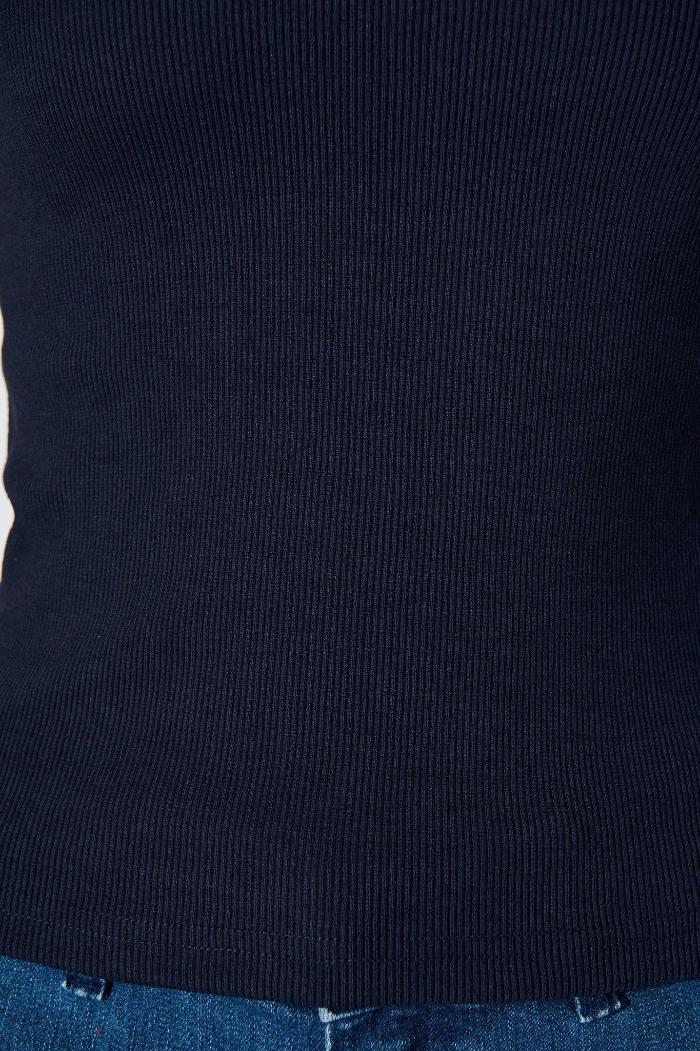 Marsha Top in Navy Cotton