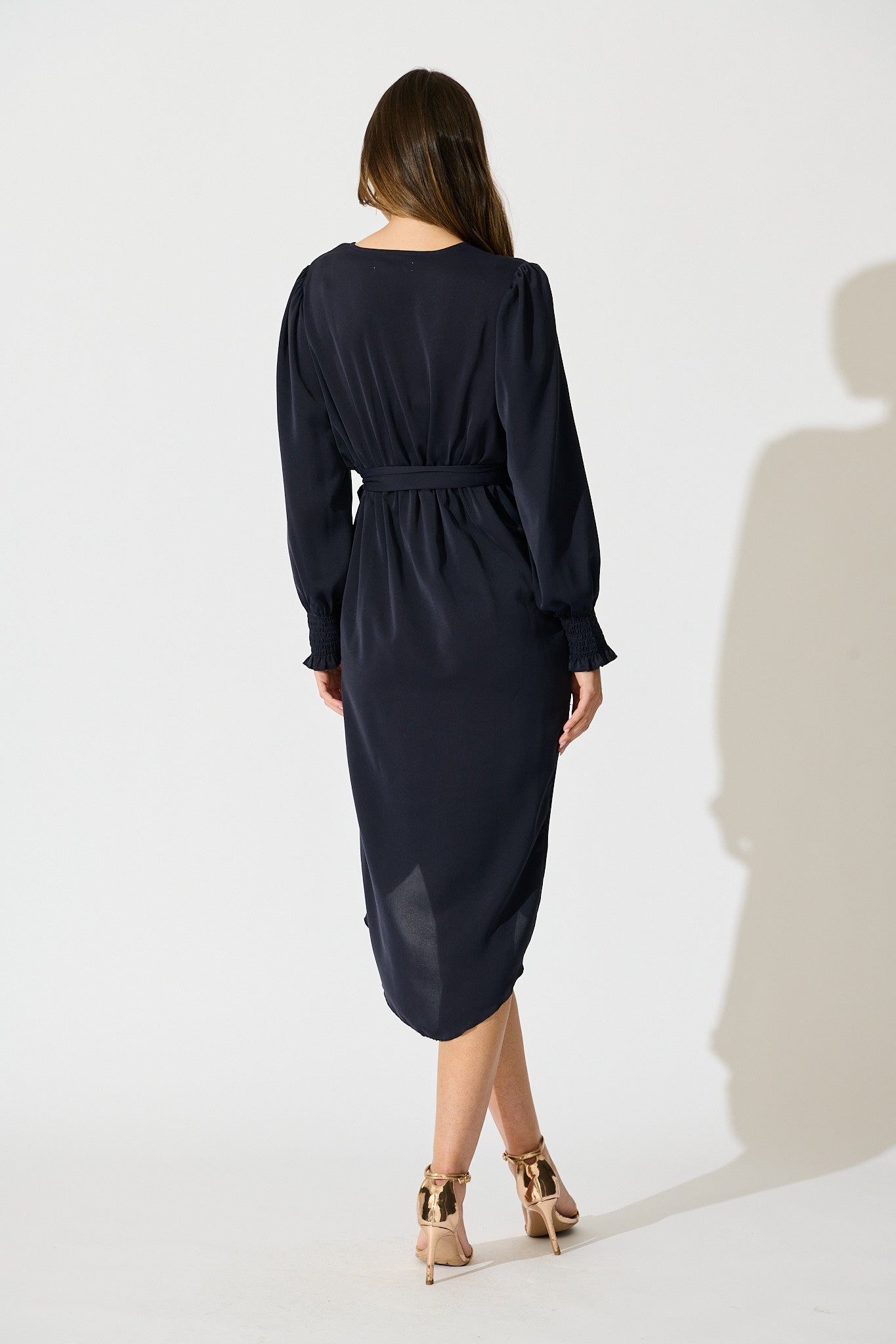 Rosemarie Midi Dress in Navy