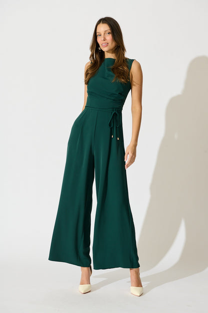PRE ORDER Studio Mode Jumpsuit in Emerald