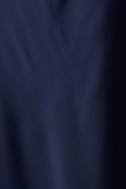 Vision of Love Midi Dress in Navy Satin