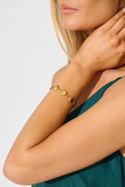 Avalon Shell Bracelet in 18K Gold Plated