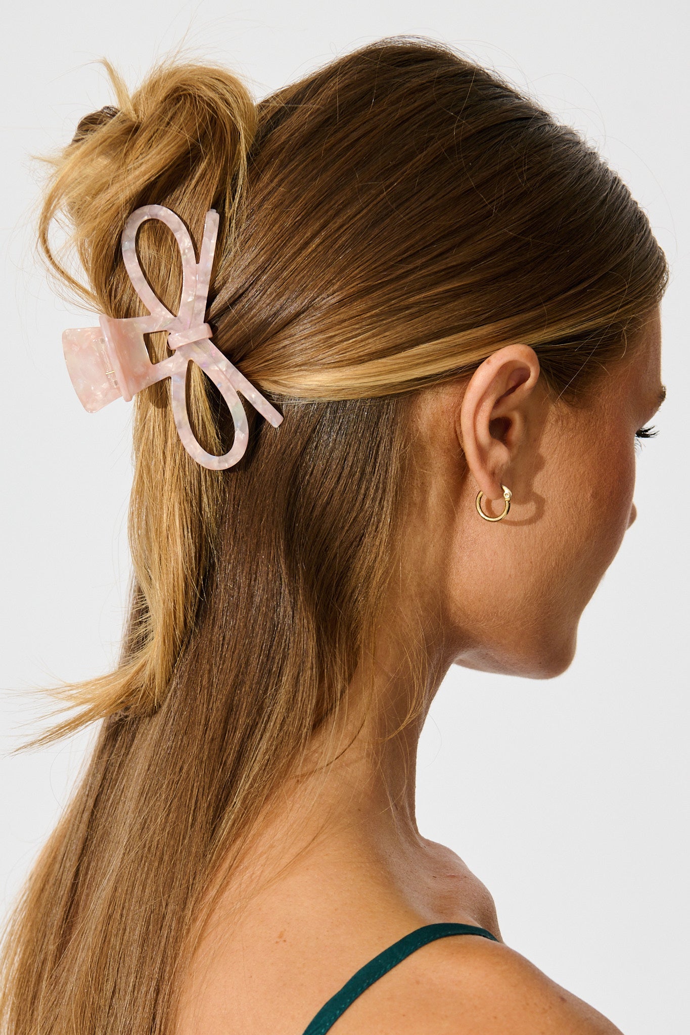 Sally Hair Claw in Blush Pink