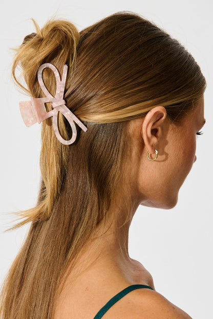 Sally Hair Claw in Blush Pink
