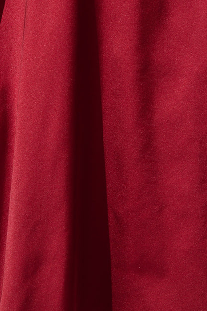 Loulou Maxi Dress in Wine Satin