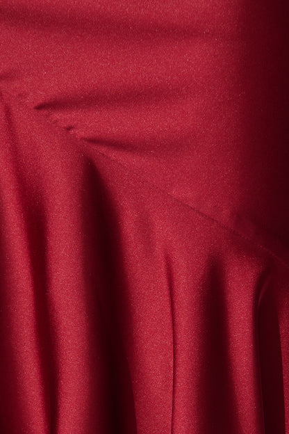 Sunset Serenade Maxi Dress in Wine Satin