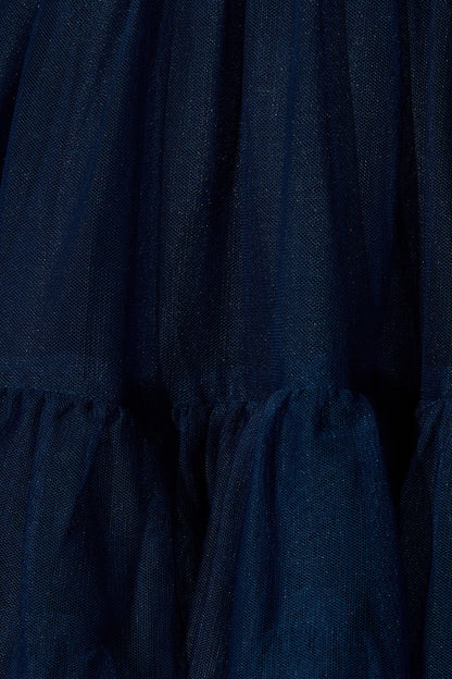 Air and Grace Dress in Navy Tulle