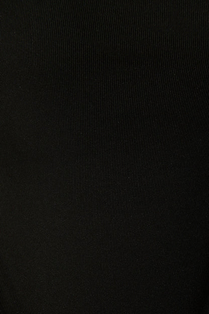 Veil of Dots Top in Black Jersey