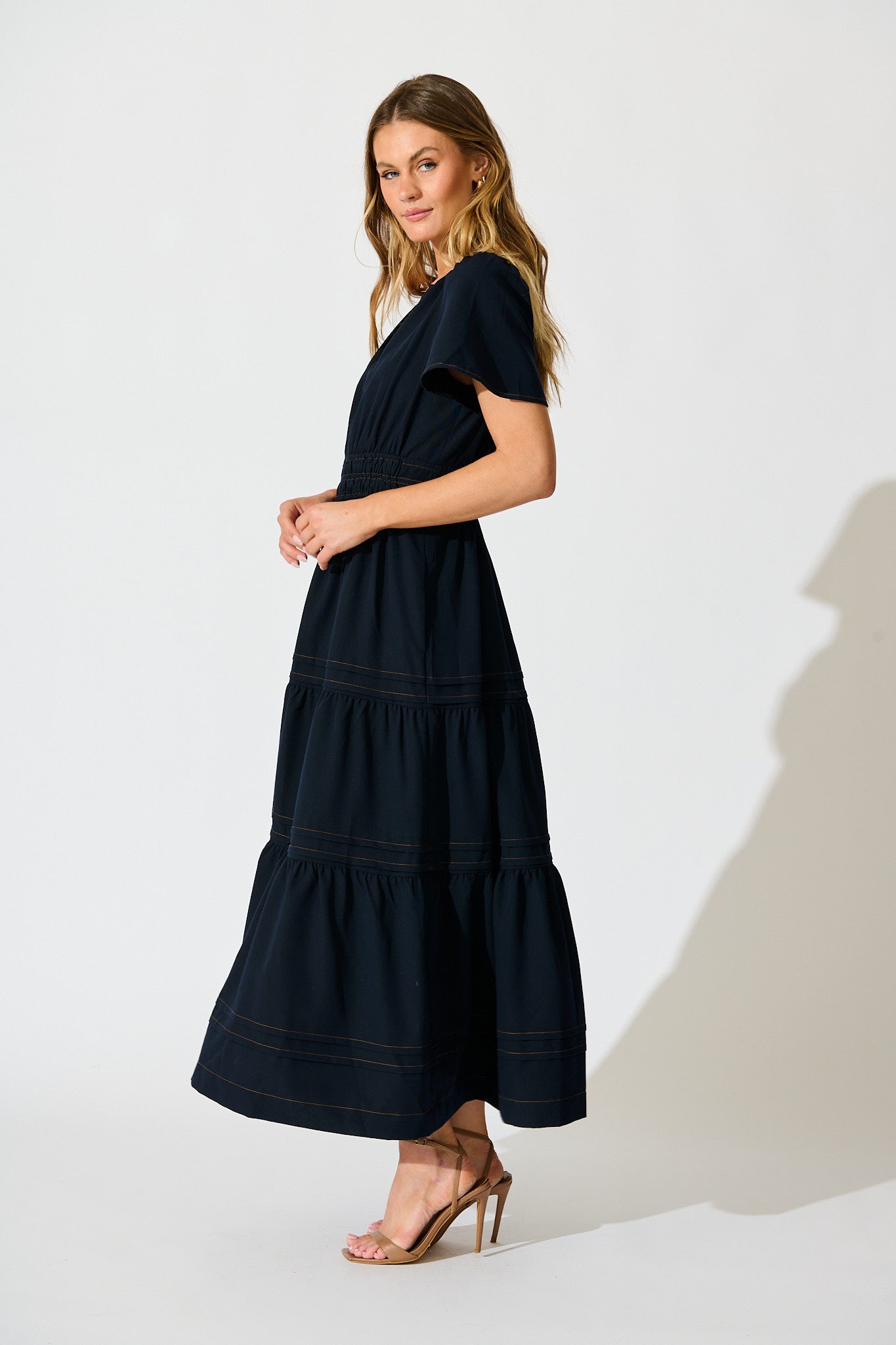 Florencia Maxi Dress in Navy
