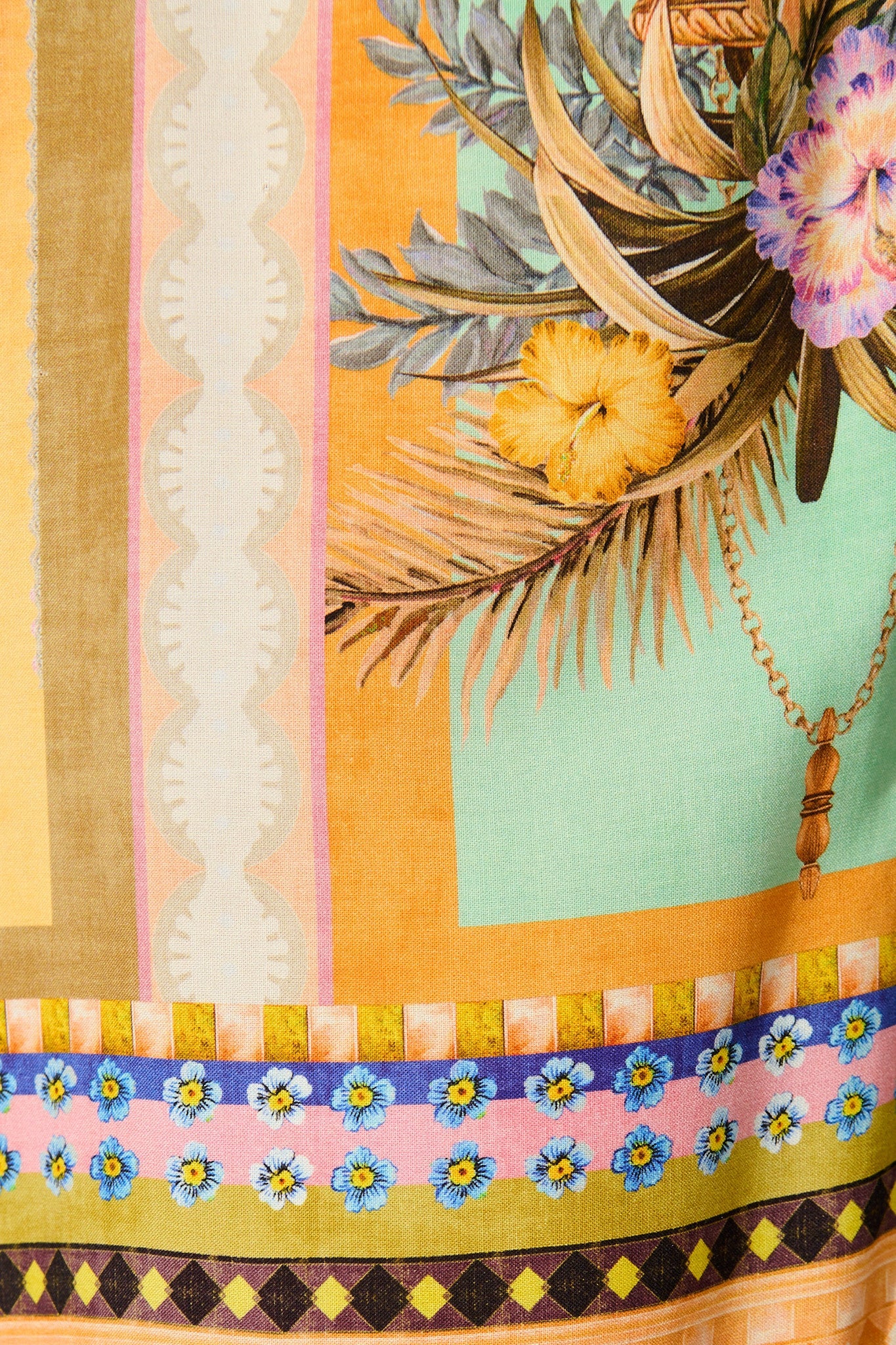 Galleria Pant in Multi Conversational Print