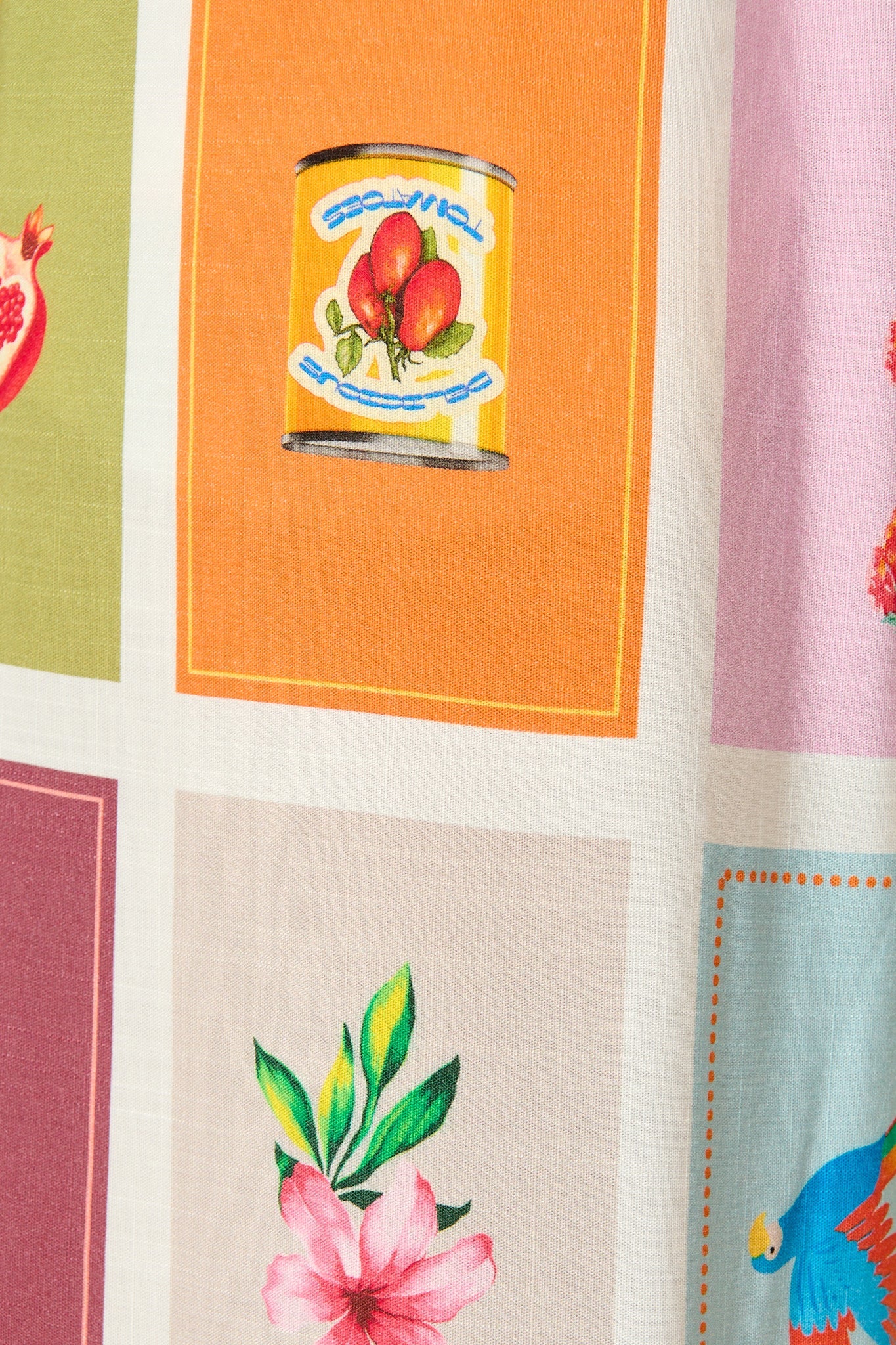 Club Riveria Pant in Multi Conversational Print