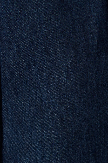 Delara Midi Shirt Dress in Dark Blue Denim