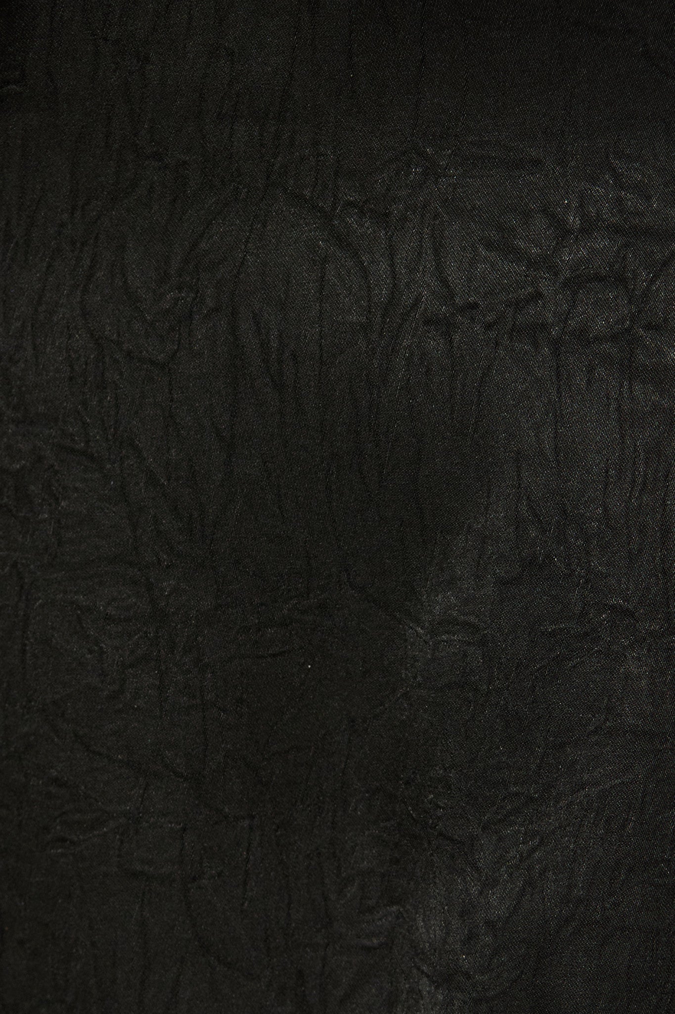 Twilight Grace Maxi Skirt in Black Satin