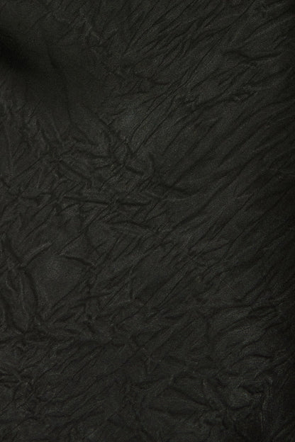 Whispers of Lace Maxi Dress in Black Satin