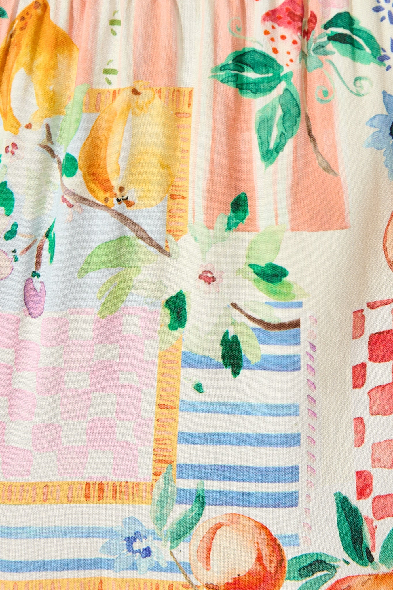 Nevi Tiered Midi Dress In Multi Conversational Print