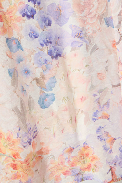 Vivette Midi Dress in Multi Floral Print