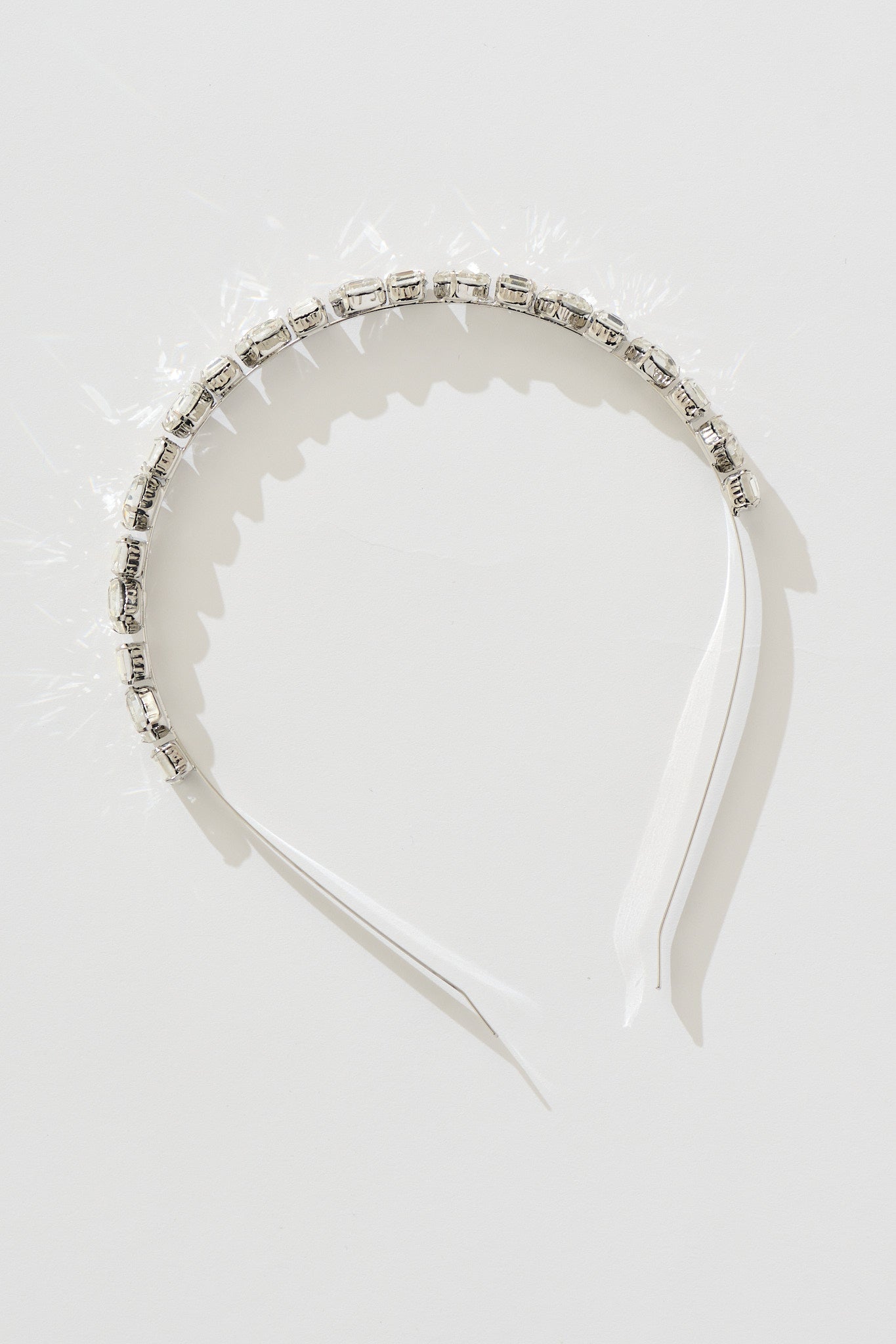 Piper Headband in Clear Diamante