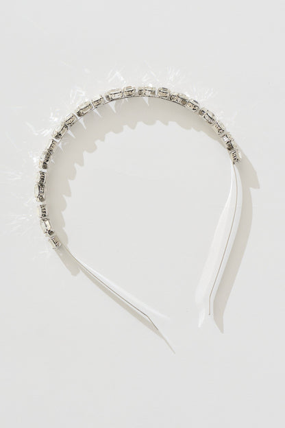 Piper Headband in Clear Diamante