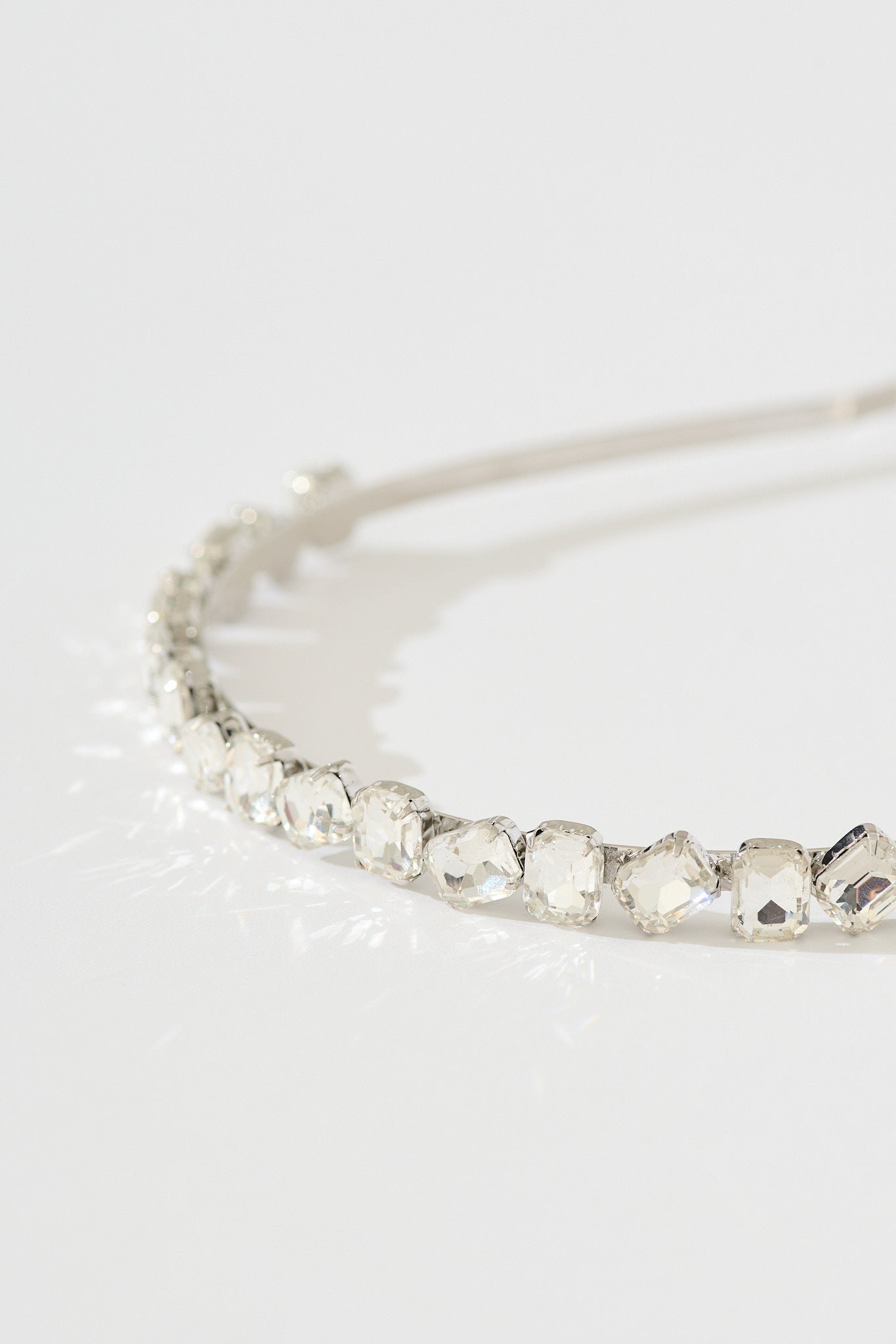Piper Headband in Clear Diamante