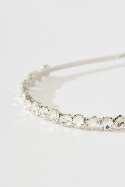 Piper Headband in Clear Diamante