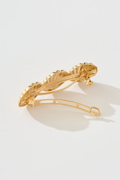 Shelly Barrette Hair Clip in Gold