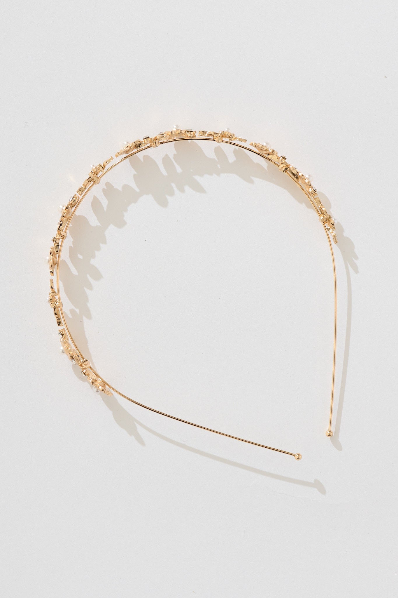 Cordelia Headband in Rose Gold with Pearl and Diamante