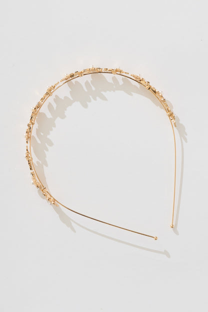 Cordelia Headband in Rose Gold with Pearl and Diamante