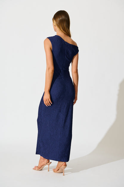 Midnight Whisper Midi Dress In Navy