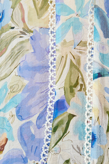 Meadow Mist Shirt in Blue Floral