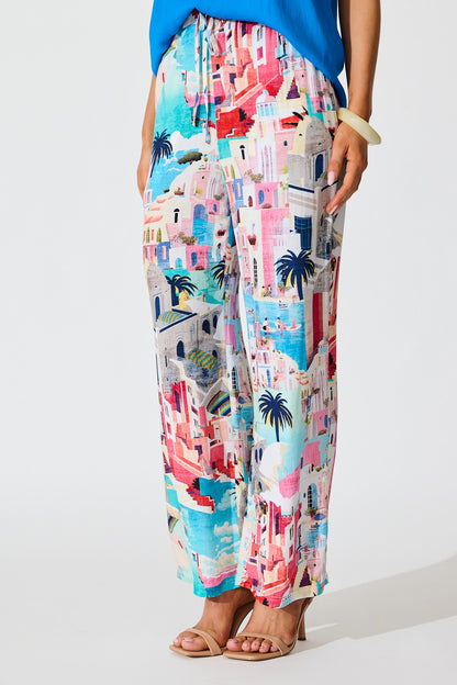 Sun-Kissed Sky Pant in Multi Print