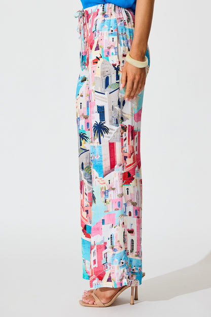 Sun-Kissed Sky Pant in Multi Print