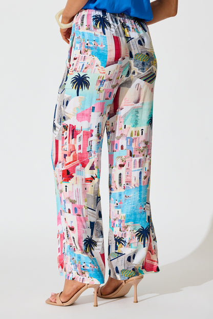 Sun-Kissed Sky Pant in Multi Print