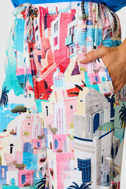 Sun-Kissed Sky Pant in Multi Print