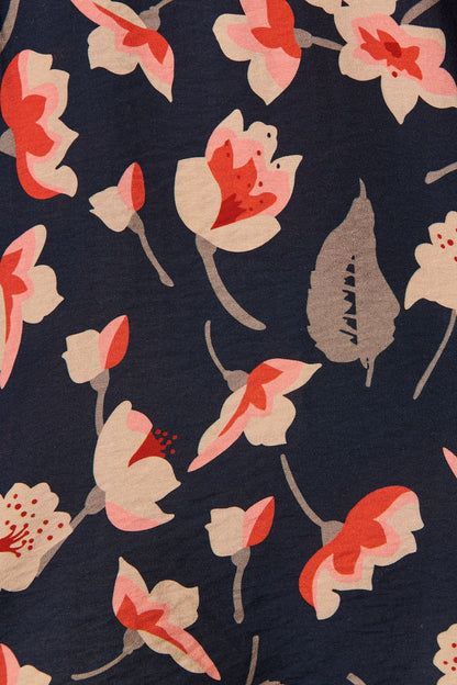 Twilight Flora Shirt in Navy Floral