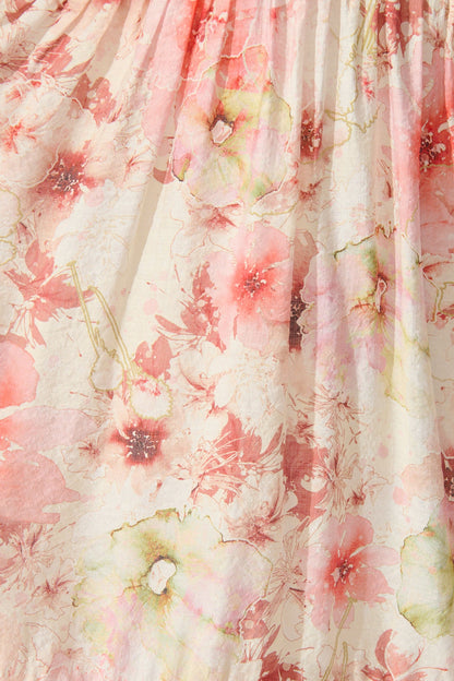 Mackenzie Maxi Shirt Dress in Blush Floral