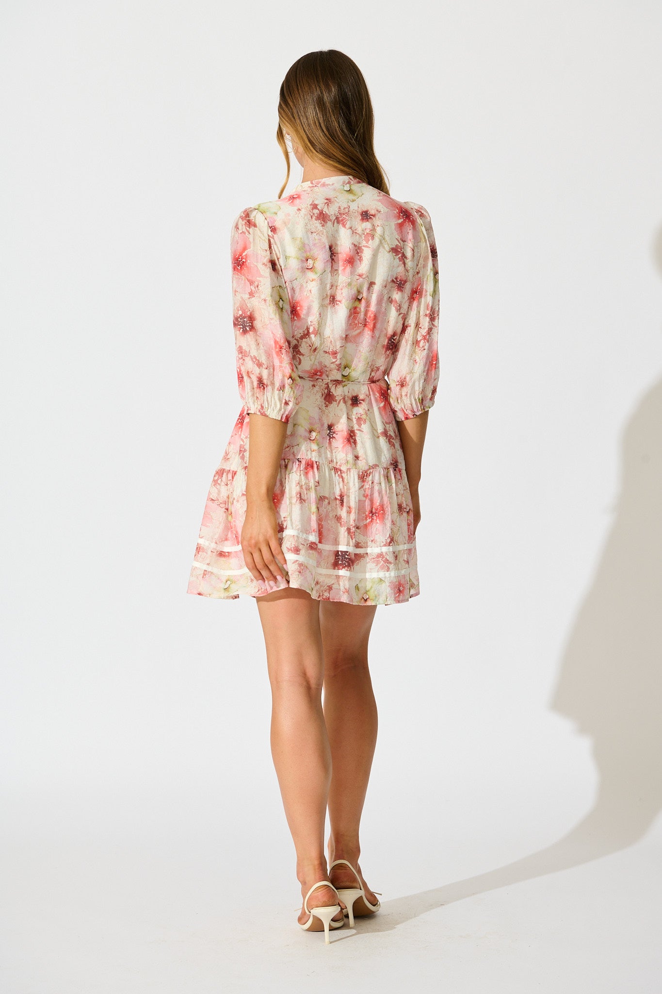Lucinda Dress in Blush Floral
