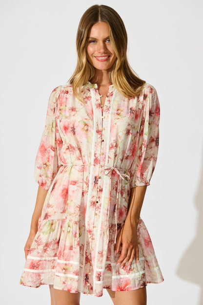 Lucinda Dress in Blush Floral