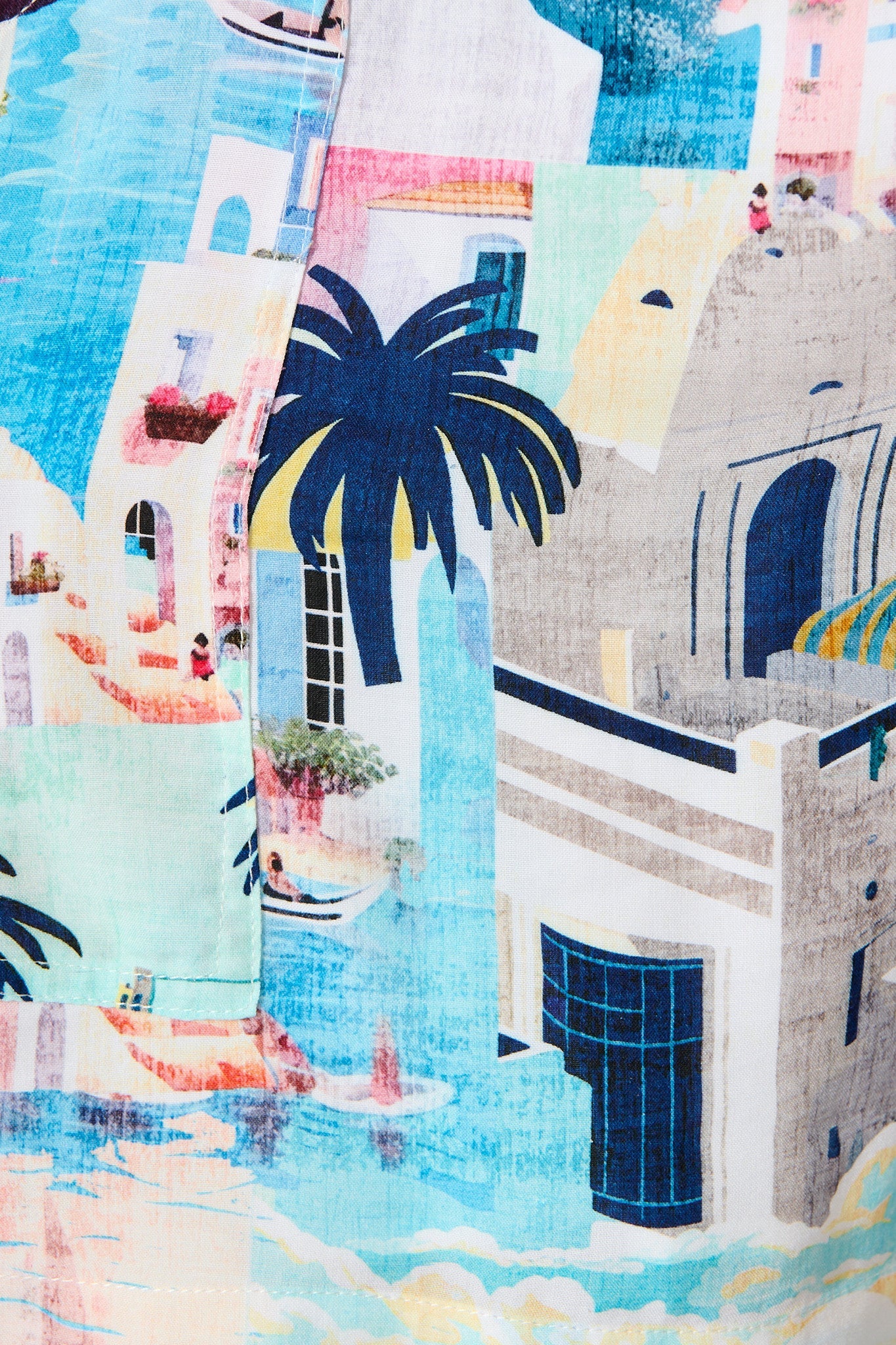 Santorini Sun Playsuit in Multi Print