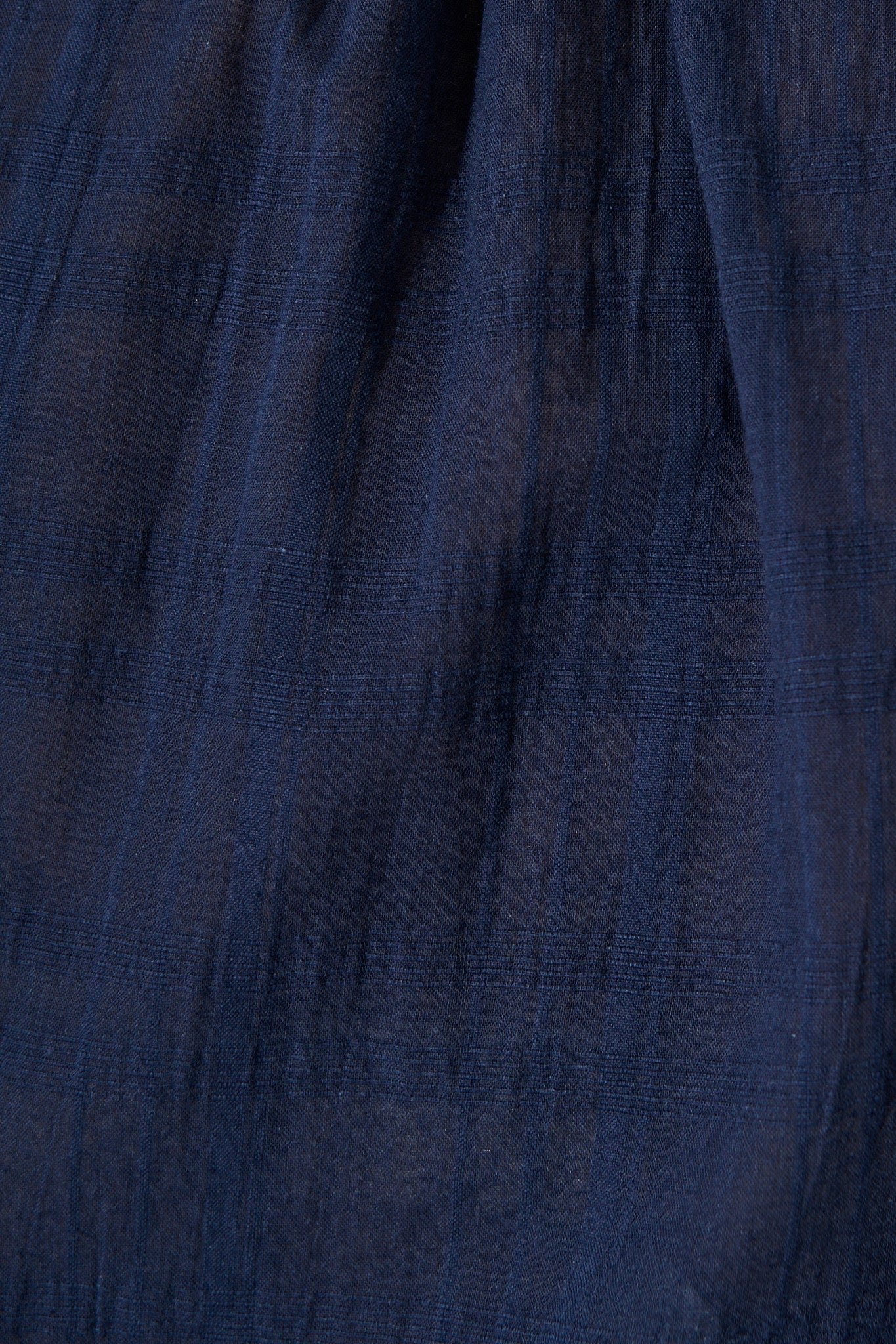 Seabound Top in Navy Textured Cotton