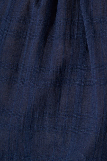 Seabound Top in Navy Textured Cotton